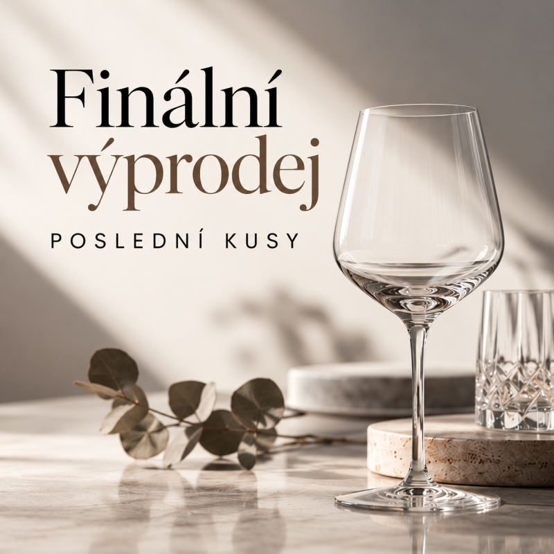 Finální výprodej skleněného nádobí